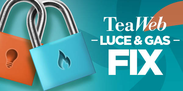 lucchetti con logo banner offerta TeaWeb Luce&gas FIX