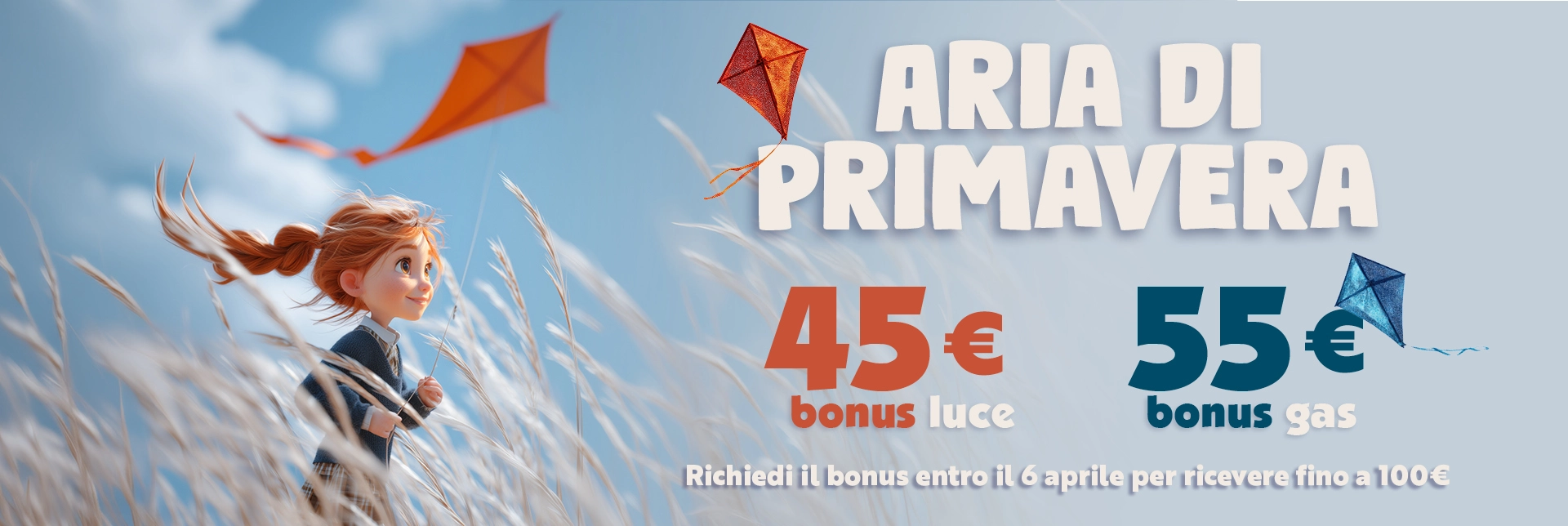 45 euro di bonus luce e 55 euro di bonus gas