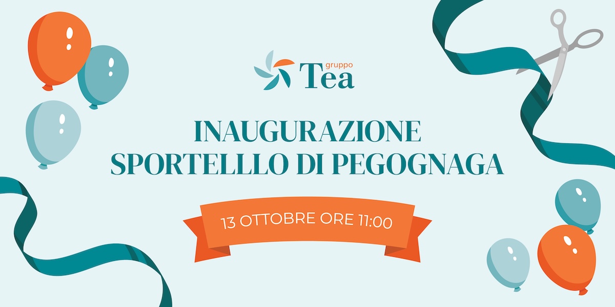 Locandina inaugurazione sportello di Pegognaga