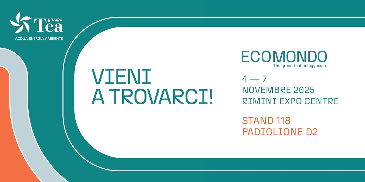 Locandina, Gruppo Tea partecipa a Ecomondo 2025