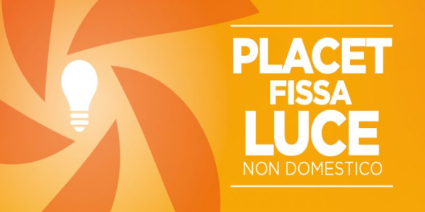 Logo offerta placet fissa luce per utenti non domestici